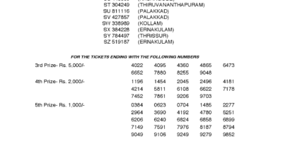 Download Sthree Sakthi SS92 Kerala Lottery Results Screenshot: Page 1